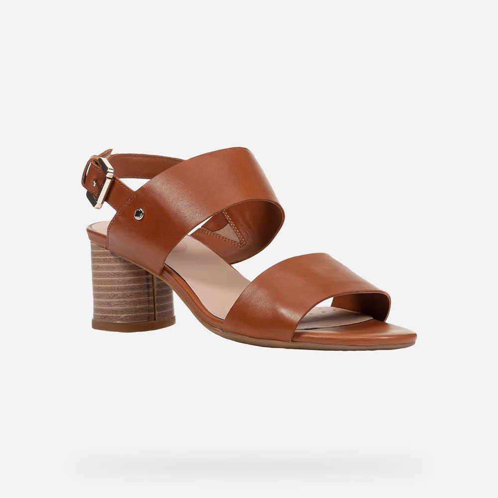 Sandalias Geox Senhora Marrom - Ortensia - EMNPH5482